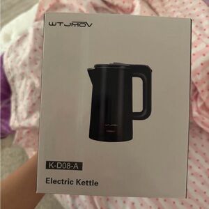 Mini 0.8L Electric Water Kettle in Black